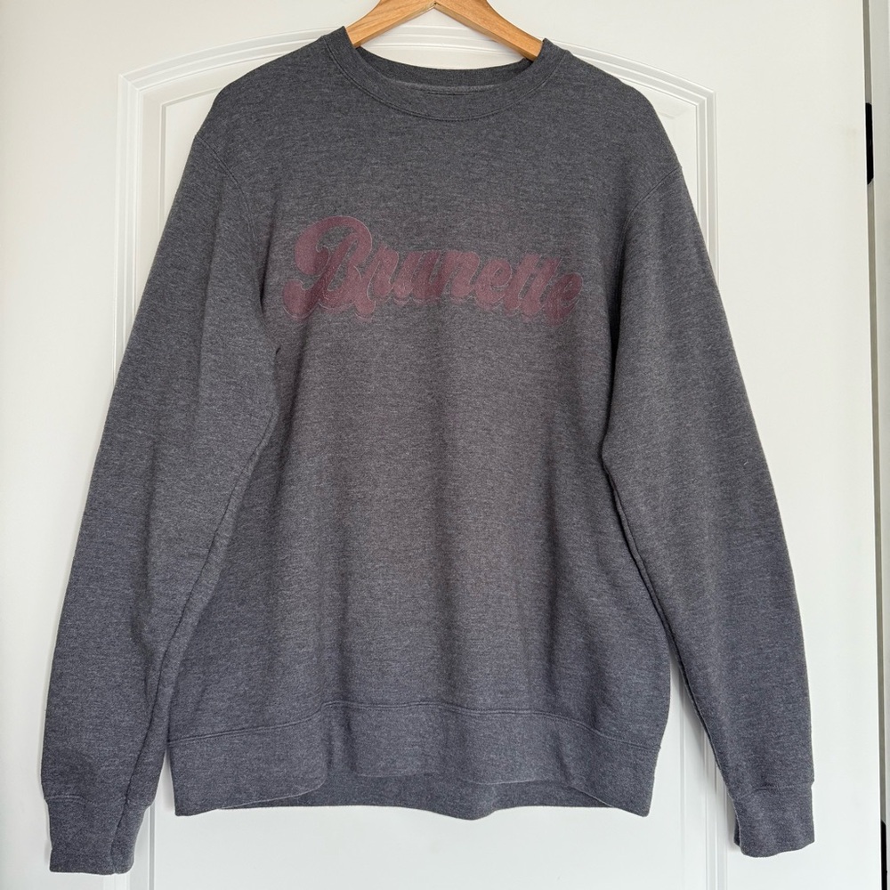 Charcoal Crew Neck Sweatshirt (Brunette)
